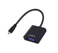 Adaptateur Convertisseur Micro HDMI à VGA - Noir - pour écran moniteur HDTV, MacBook, projecteur - Straße Tech ®