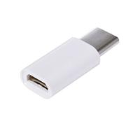 Adaptateur convertisseur Micro USB vers Type-C pour Samsung Galaxy S8 et S8 Plus Blanc