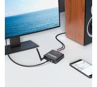 Adaptateur convertisseur numérique-analogique, Compatible Bluetooth, carte DAC, Fiber optique coaxiale, Formats MP3, WAV, WMA, décodeur de son Audio