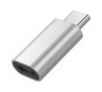Adaptateur Convertisseur OTG Micro-USB Femelle vers USB-C Mâle Blue Star Argent