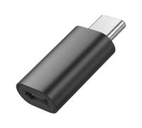 Adaptateur Convertisseur OTG Micro-USB Femelle vers USB-C Mâle Blue Star Noir