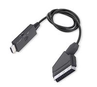Adaptateur Convertisseur Péritel vers HDMI 1080P, Câble Adaptateur Péritel vers HDMI pour Magnétoscope VHS, Enregistreurs DVD, Câbles HD 1080P 720P, Micro USB, Alimentation DC5V