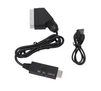 Adaptateur convertisseur SCART vers interface multimédia HD, technologie de traitement du signal avancée pour une fidélité d'image optimale,