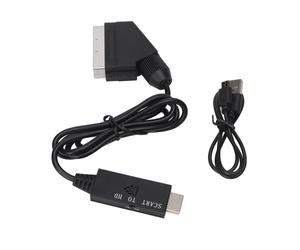 Adaptateur convertisseur SCART vers interface multimédia HD, technologie de traitement du signal avancée pour une fidélité d'image optimale,