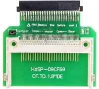 Adaptateur convertisseur SSD IDE HDD 50 broches 1,8" pour cartes mémoire flash compactes - Configuration master/esclave Jumper - Outil de récupération de données silencieux - Compatible avec les