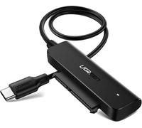 Adaptateur Convertisseur USB Adaptateur de disque dur HDD SSD 2,5'' SATA III 3.0 - USB Type C 3.2 Gen 1 SuperSpeed USB 5 Gbps Noir