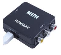 Adaptateur convertisseur vidéo AV MINI HDMI vers 3RCA CVBS, convertisseur vidéo Composite TV PS3 VHS VCR DVD noir