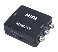 Adaptateur convertisseur vidéo AV MINI HDMI vers 3RCA CVBS, convertisseur vidéo Composite TV PS3 VHS VCR DVD noir