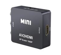 Adaptateur convertisseur vidéo et audio Mini AV RCA CVBS vers HDMI compatible 720p et 1080p pour appareils photo, Xbox 360, PS1, PS2, Wii,