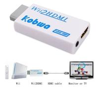 Adaptateur Convertisseur Vidéo Full HD Adaptateur Convertisseur pour Wii Vers HDMI 720P/1080P Wii Vers HDMI Sortie Jack Audio 3,5mm