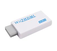Adaptateur convertisseur Wii Full HD vers HDMI - Blanc, mise à l'échelle en 1080P, sortie audio