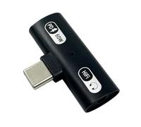 Adaptateur Cordon Aux USB C Chargeur Séparateur PD 60W Charge Rapide Audio | Convertisseur Jack 3,5 mm Avec Charge Pour Smartphone Tablette Écouteurs Bureau Travail Appel Vidéo