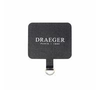 Adaptateur Cordon Téléphone portagle DRAEGER Paris - Adaptateur pour bandoulière téléphone - Languette universelles Smartphones - 8,5 x 1 x 6 cm - Noir