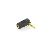 Adaptateur Coudé 90 Dégrées 3.5Mm Jack Mâle / Femelle Stéréo Or