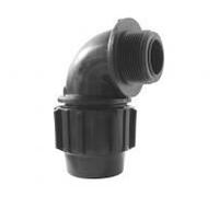 Adaptateur coudé à 90° - Codital - Ø25-1'' - PE Compression - 16 bars