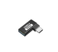 Adaptateur coudé à 90° de type C Port en alliage renforcé 10 Gbit/s Compatibilité rapide et large pour les appareils de bureau mobiles de type vers convertisseur USB