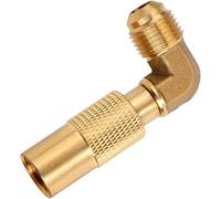 Adaptateur coudé au propane pour plaques de cuisson de table, raccord mâle de conversion basse pression 3/8", compatible avec les modèles de 43,2 et 55,9 cm, noir