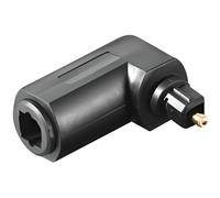 Adaptateur coudé audio numérique optique m/f