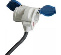 Adaptateur coudé CEE Schuko avec voyant lumineux