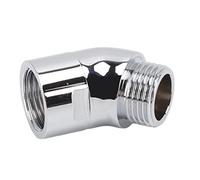 Adaptateur coudé de Pomme de Douche, Connexion de Bras de Douche à Main en Laiton, Réglage de L'angle du Coude, Connecteur de Tuyau de Robinet Rotatif, Adaptateur de Robinet