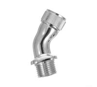 Adaptateur Coude Douche 45° Laiton G1/2 Mâle Femelle | Angle 45° pour précis, filetage G1/2 standard, compatible têtes 16 pouces, finition chromée, débit optimal