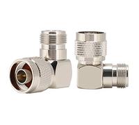 Adaptateur coudé N Mâle vers N Femelle, Connecteur Coaxial RF Durable pour Applications D'antenne, 2 Connecteurs de Haute qualité, Parfait pour les Appareils LAN sans Fil