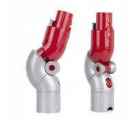 Adaptateur Coudé pour Aspirateur - Angle Réglable 90° | Compatible avec Dyson V7 V8 V10 V11 V15 | 21 cm | Rouge Argenté