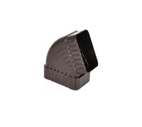 Adaptateur coudé pour gouttière - 65 ° - Raccord de gouttière rectangulaire en alliage d'aluminium - Pour drainage de toit/mur/terrasse