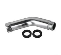 Adaptateur coudé pour pommeau de douche en acier inoxydable avec rotule de 135 degrés pour douchette à main et pulvérisateur supérieur, connecteur G1/2 finition chromée pour plomberie de salle de bain