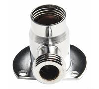 Adaptateur coudé pour système de douche extérieur permettant le montage externe de robinets thermostatiques avec raccords de tuyau standard 1/2"