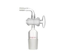Adaptateur Coudé Prise Vide en Verre Robinet Joint Rodé-40# Robinet Verre | Adaptateur Gaz Vide Angle Droit Buse Cannelée Étanche Chercheur Chimique