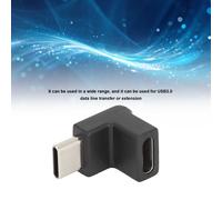 Adaptateur Coudé Vertical Typec MâLe à Femelle, Convertisseur Portable Usb3.1 Pour TéLéPhones, Tablettes, Ordinateurs Portables
