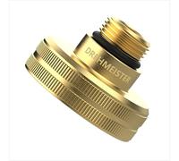 Drehmeister Adaptateur GPL 22 mm (1 3/4 "x L 21,8) - Dish (France Pologne Italie Adaptateur GPL) Adaptateur de réservoir pour gaz, Laiton