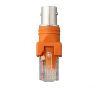 Adaptateur coupleur coaxial RJ45 mâle vers RF femelle avec interface BNC pour la conversion de signal et la compatibilité des périphériques réseau
