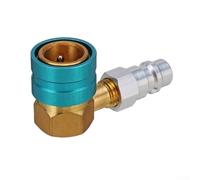 Adaptateur coupleur rapide côté bas pour R1234YF vers R134A, connecteur de raccord de climatisation automobile en alliage d'aluminium pour chargement et récupération dans l'entretien de voiture et de