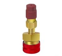 Adaptateur coupleur rapide pour climatisation de voiture R1234yf vers R134A Connecteur latéral haut bas en alliage de zinc (haute pression)