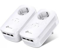 TP-LINK TL-PA8030PKIT 1200 Mbps Pack de 2 Adaptateurs CPL (3 Ports Ethernet Gigabit, Prise Intégrée)