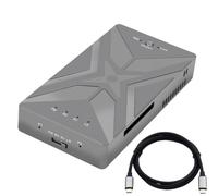 Adaptateur CY M.2 SSD, NGFF B+M Clé M.2 SSD vers 2,5 pouces SATA & Micro USB 3.0 Boîtier de disque HDD Combo (Double NVME vers USB C Raid)