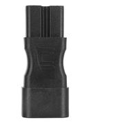 Adaptateur d’alimentation IEC320 C14 vers IEC320 C15, 4 pièces, connecteur haute température pour serveur, PDU, UPS, ordinateur portable, 10 A, 250 V, 2500 W, boîtier en PVC