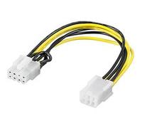Exertis Connect – Câble adaptateur d'alimentation PCIe 6 broches vers 1x 8 broches 10 cm