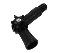 Adaptateur D’Angle Rotatif à Filetage pour Perche de Nettoyage Noir | Fixation Rapide pour Plumeau, Plastique Léger de 50g, Charnière Orientable à 360 Degrés, Raclette ou Brosse