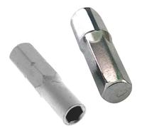 Adaptateur d ' embout de tournevis 6, 35 mm 1/4, Chrome | 3 types, haute dureté, embout en acier, supports hexagonaux, outil manuel / électrique, ponçage / plaques de sablage