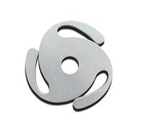 Adaptateur d ' Enregistrement 45 / Min avec Installation, Silver | Feuille de conversion en aluminium avec installation facile, offre une stabilité platines et améliore le son