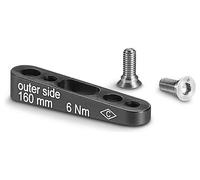 Campagnolo Flat Mount Rear Disc Brake Caliper Adapter Noir 160 mm
