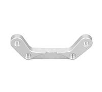 Adaptateur d’étrier de frein pour Sprint Primavera LX LXV S 150 2020, support de montage d’adaptateur de rotor de moto, adaptateur d’étrier de frein à disque en aluminium CNC (Un (argent))