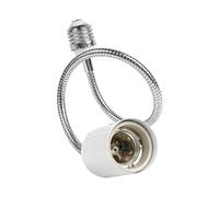 Adaptateur d ' extension d ' ampoule E27 à col de cygne, de lampe à vis en céramique pour luminaires de cuisine et de salle de bain