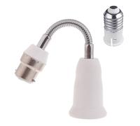 Adaptateur d ' extension de douille d ' extension B22 à E27, flexible, douille d ' ampoule standard réglable dans toutes les directions, rallonge de lumière réglable, 20cm