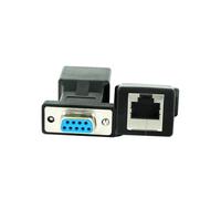 Adaptateur D’Extension Vga vers Rj45 2 Pièces en PVC Noir