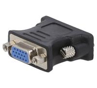 Adaptateur - D-Sub 15pin HD femelle - DVI-I -24+5- prise male - Full HD - noir