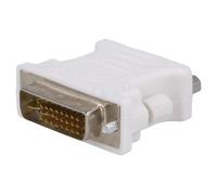 Adaptateur D-Sub HD femelle vers DVI-I male blanc